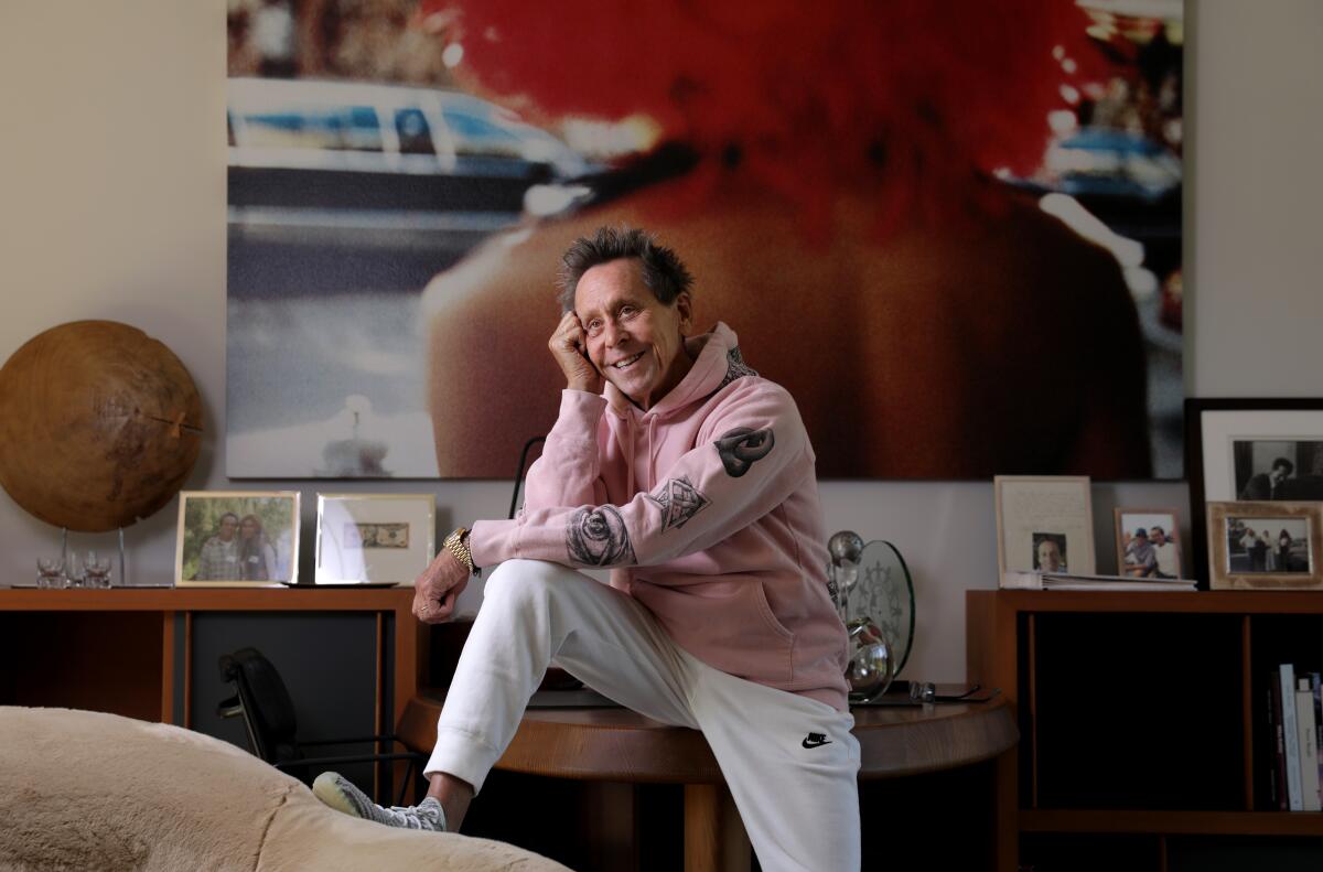 Brian Grazer at home in Santa Monica.