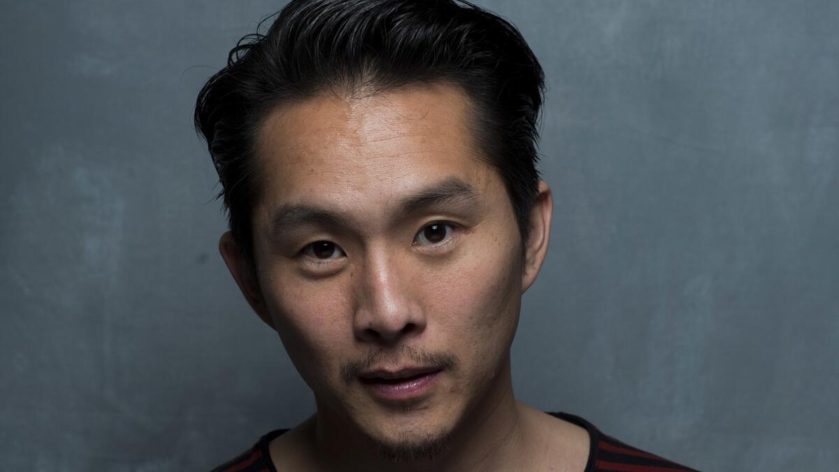 Writer, director, actor, and executive producer Justin Chon at the Sundance Film Festival, where "Gook" took home the NEXT Audience Award.