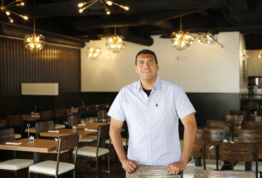 Richard Mora is the director of operations for Daphne's, shown here at their eighth San Diego County restaurant in Mission Valley.