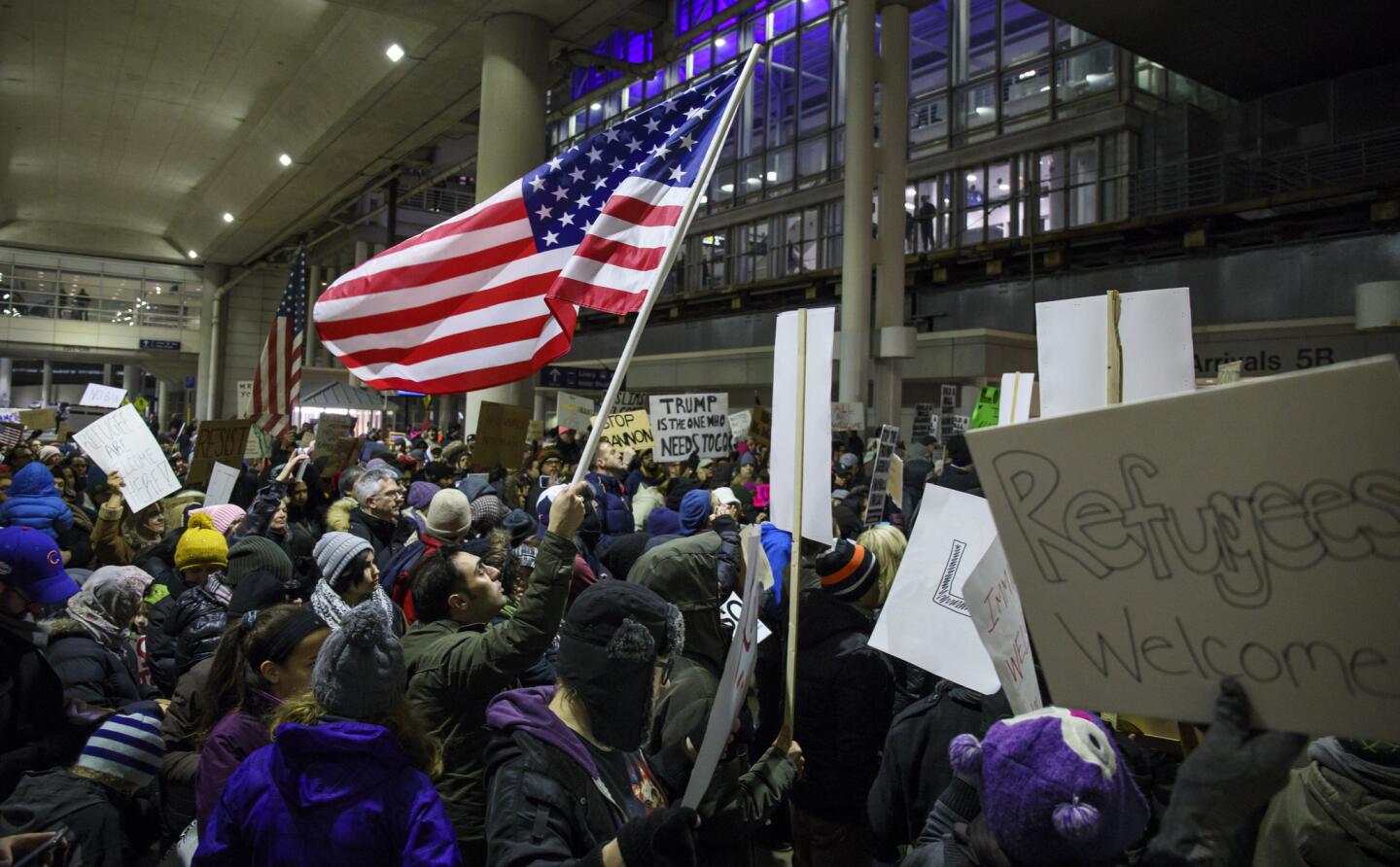 Protests at O'Hare