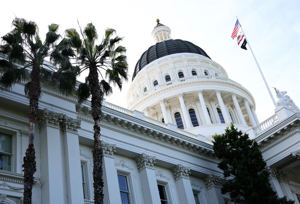 A view of the state Capitol building 