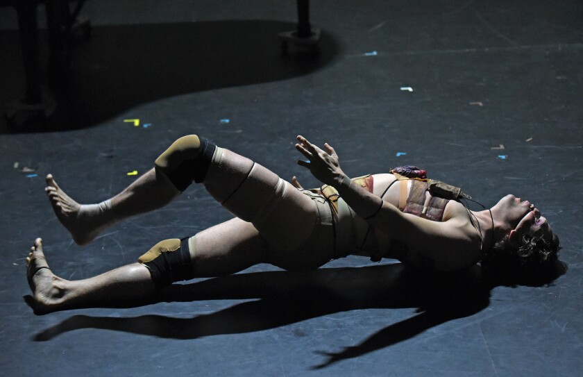 Max Baumgarten is the Creature in Four Larks' "Frankenstein."