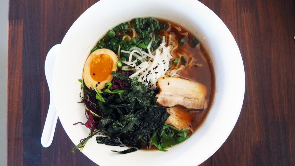 The pork ramen from Ozu East Kitchen in Atwater Village.