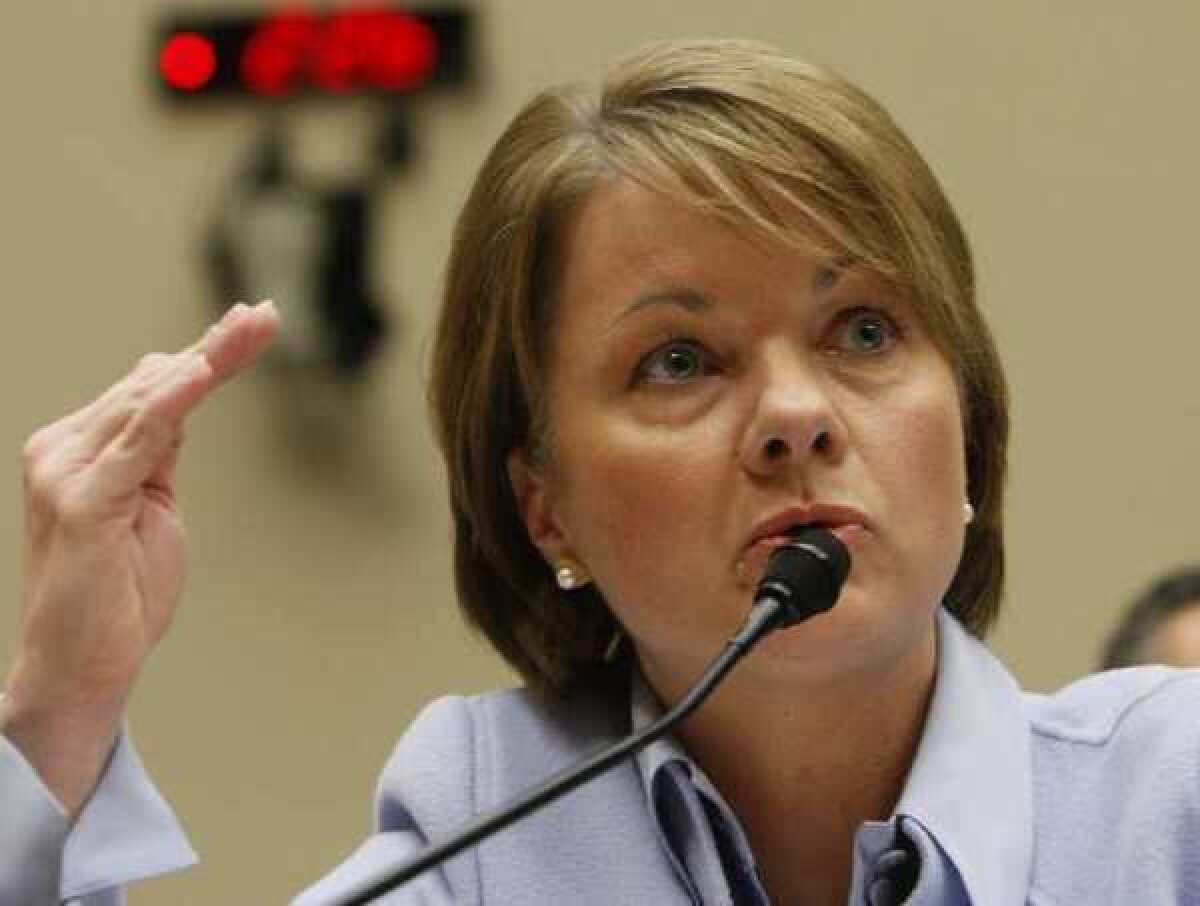 Angela Braly resigned as CEO under pressure from shareholders