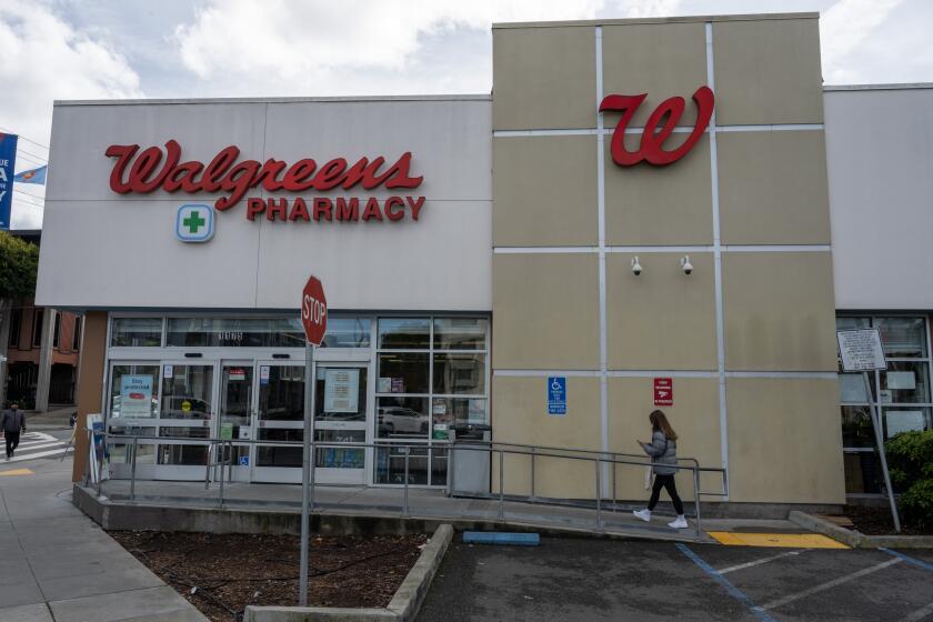 A Walgreens store in San Francisco, California, US, on Tuesday, March 7, 2023. California Governor Gavin Newsom said the state will stop doing business with Walgreens Boots Alliance Inc. after the drugstore chain moved to halt sales of abortion pills in 20 Republican-led states. Photographer: David Paul Morris/Bloomberg via Getty Images