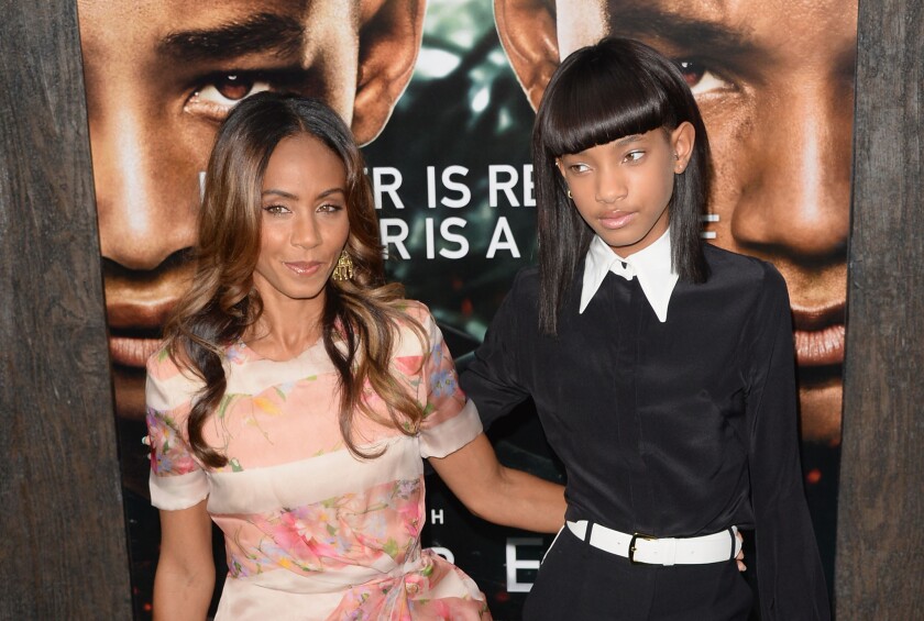 Jada Pinkett Smith, seen with daughter Willow Smith last year, says there was nothing sexual about photos showing the 13-year-old on a bed with 20-year-old.