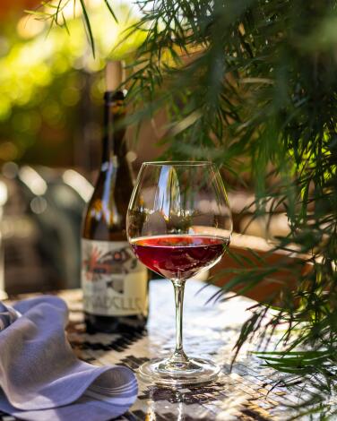 Los Angeles, CA - November 02: Wine at Mirabelle Wine Bar in Valley Village on Thursday, Nov. 2, 2023 in Los Angeles, CA. (Jason Armond / Los Angeles Times)