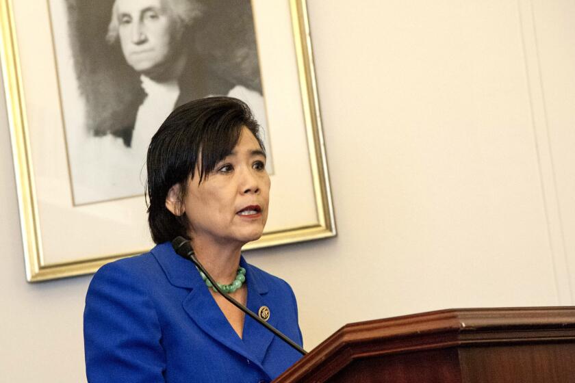 Representative Judy Chu (D-Calif.) speaks during a briefing on July 23, 2015 in Washington, DC.