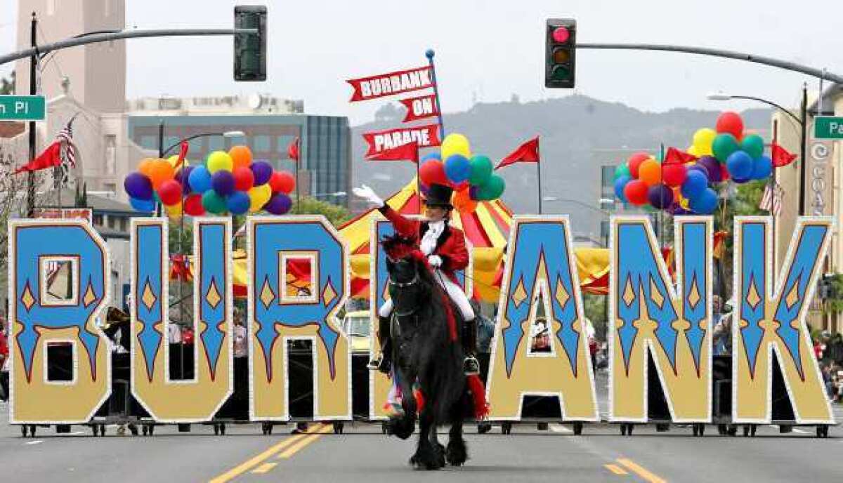 ARCHIVE PHOTO: The Burbank on Parade will be held on Olive Avenue. This year's theme is ¿Let¿s Go to the Movies!¿
