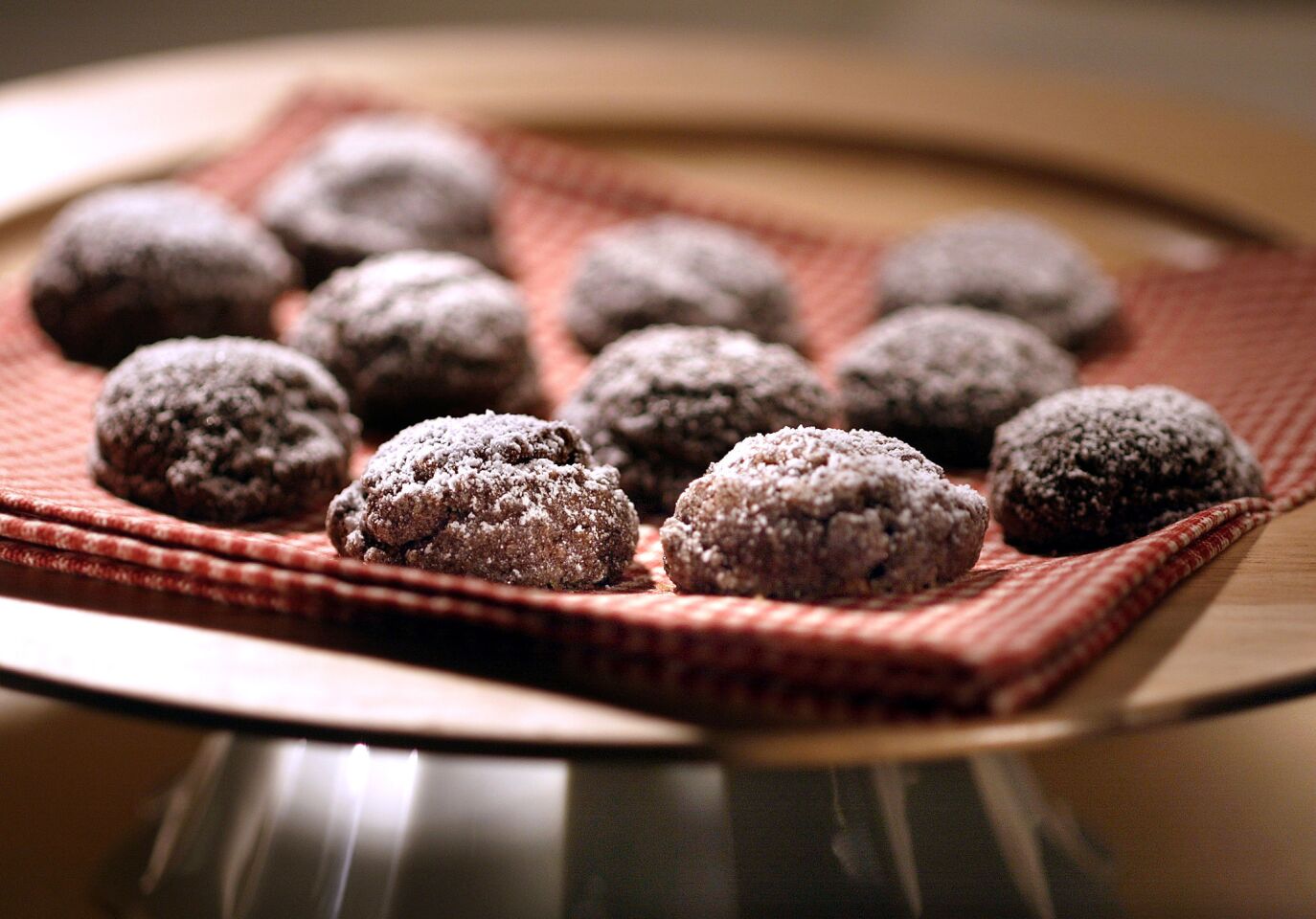 Chocolate sparkle cookies