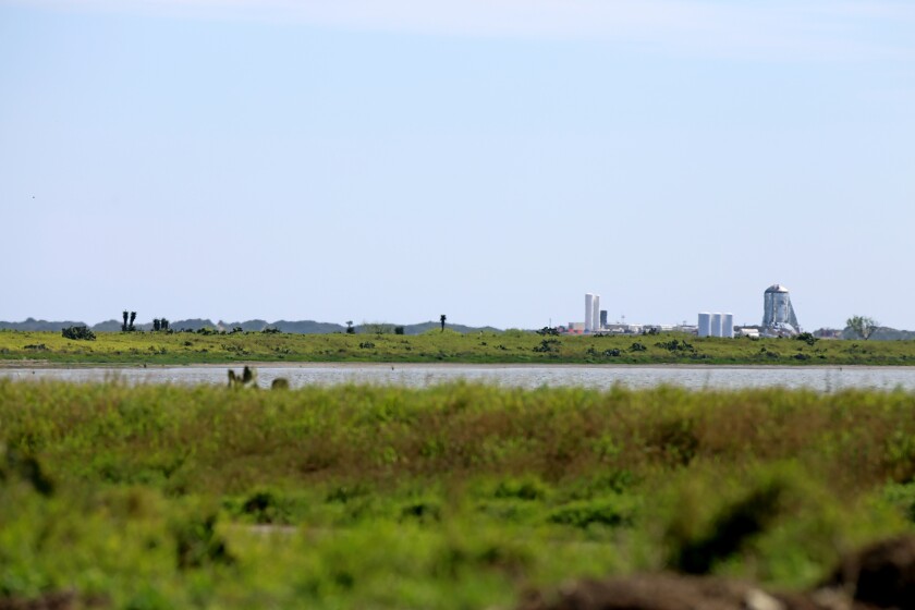 SpaceX's facility at Boca Chica Beach