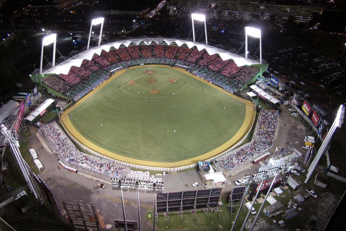 The Pittsburgh Pirates and Miami Marlins were originally scheduled to play at Hiram Bithorn Stadium in San Juan, Puerto Rico, later this month.
