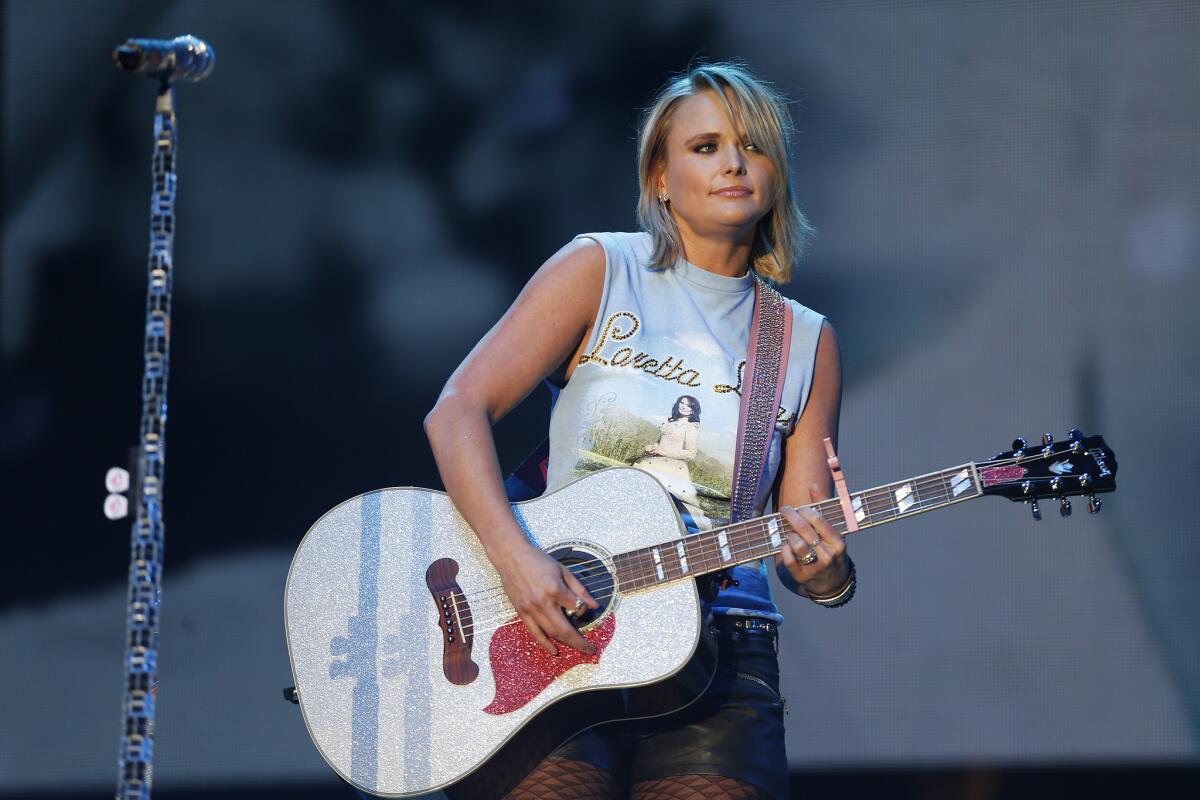 Musician Miranda Lambert performs during day two of 2015 Stagecoach at the Empire Polo Club.