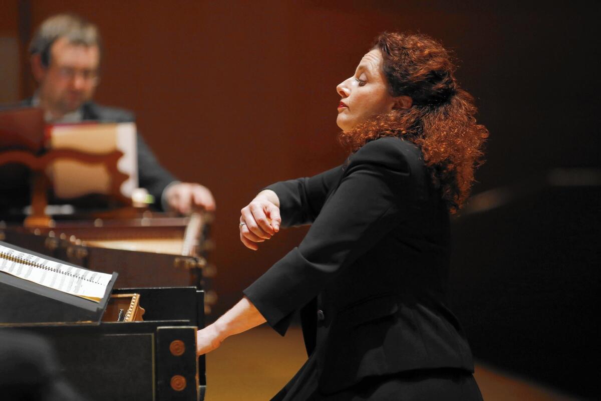 The French early music specialist Emanuelle Haïm led the L.A. Philharmonic in extended excerpts from Handel's opera "Giulio Cesare."