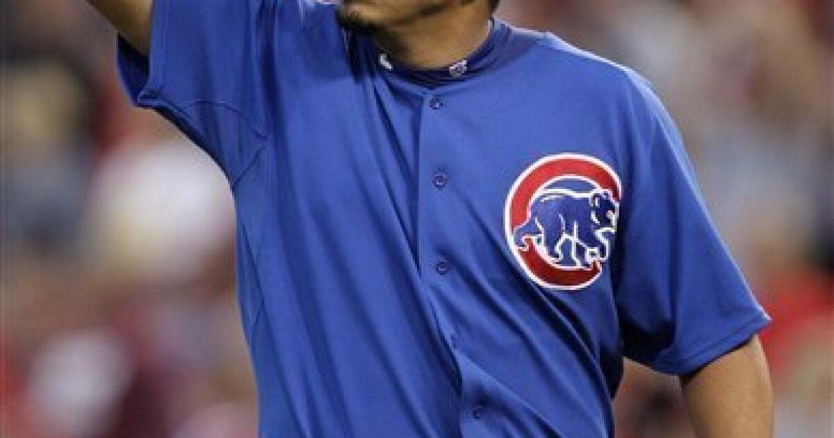 Cubs' Zambrano earns 100th win, 2-1 over Reds