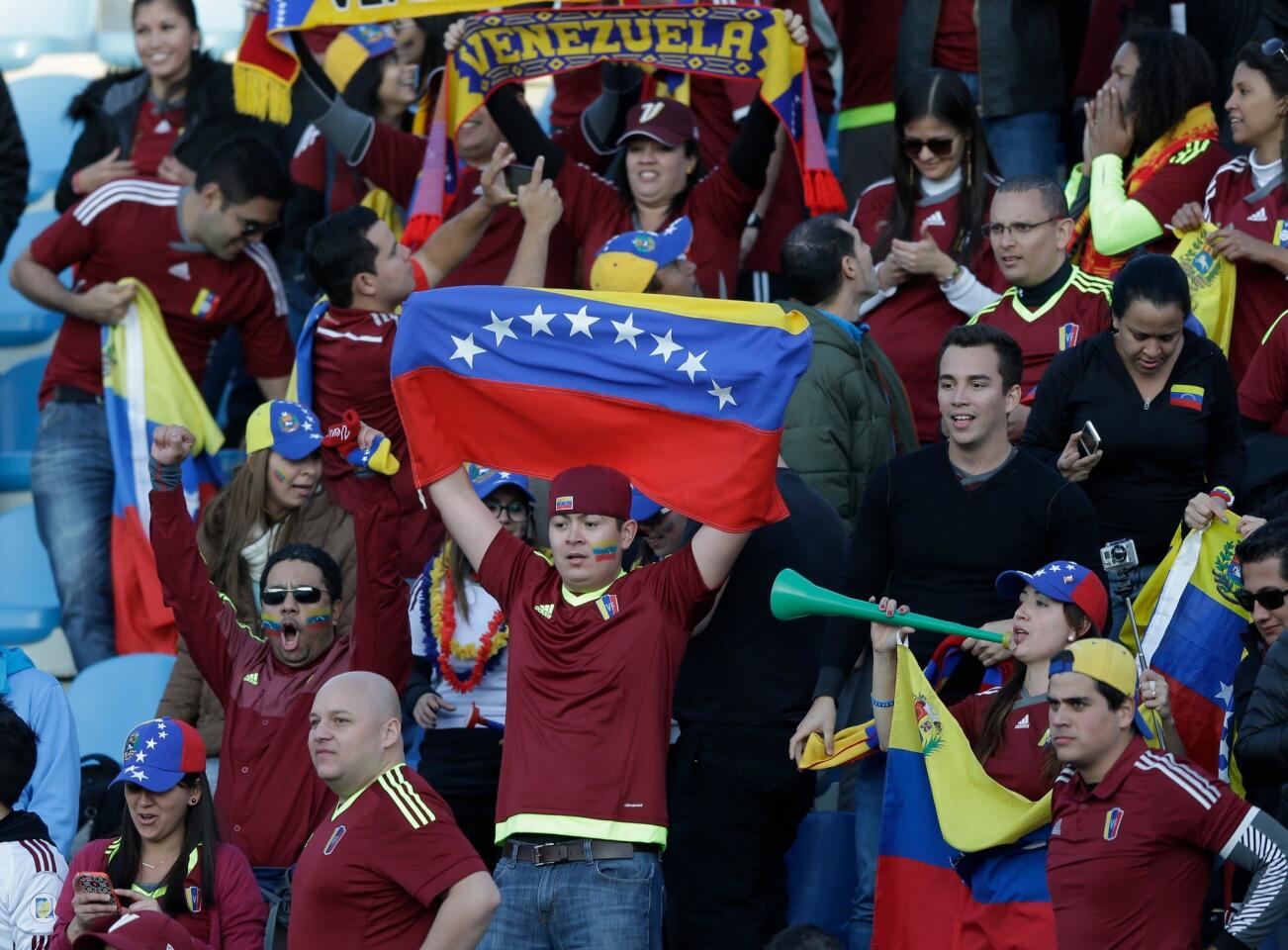 Chile Soccer Copa America Colombia Venezuela