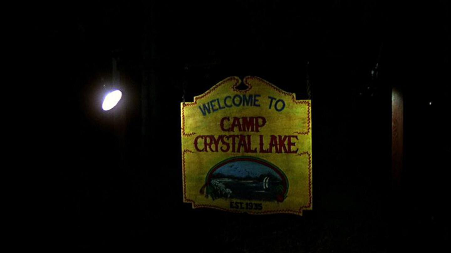 Camp Crystal Lake, called Camp No-Be-Bo-Sco in real life, was the setting for "Friday the 13th." Its camp counselors are terrorized by vengeful mother Pamela Voorhees as they try to reopen the camp that was the site of her son's drowning many years before.