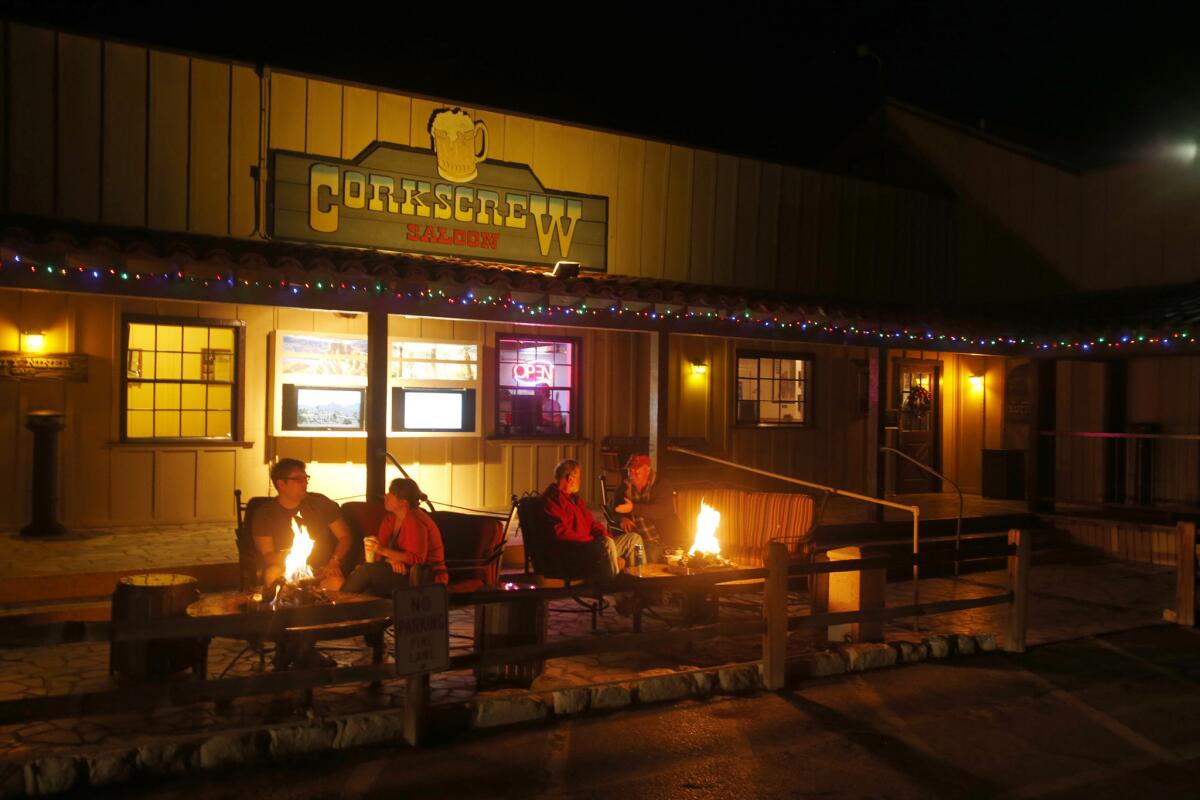 Death Valley may be the hottest, lowest and driest location in the country, but on winter evenings the firepits at Furnace Creek Ranch provide warmth and a place to gather.