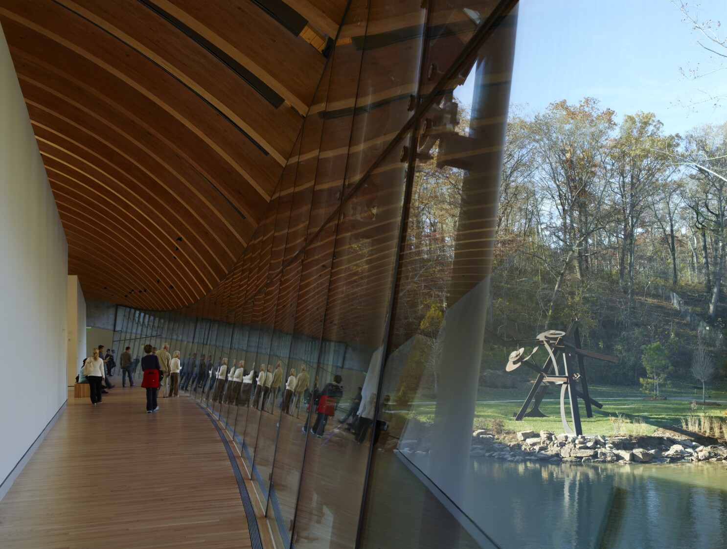 Crystal Bridges Museum Of American Art Impresses Inside And Out Los Angeles Times