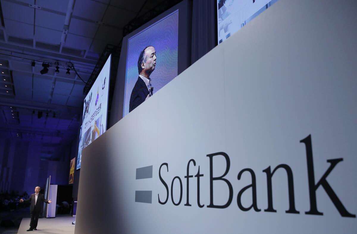 SoftBank Group Corp. CEO Masayoshi Son speaks during a SoftBank World presentation at a hotel in Tokyo.