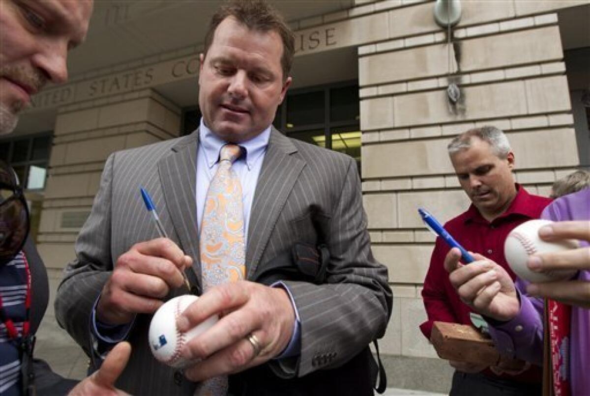 When former Red Sox star Roger Clemens' attorney rejected