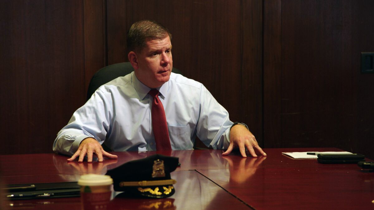 Boston Mayor Marty Walsh in a scene from the movie "City Hall."