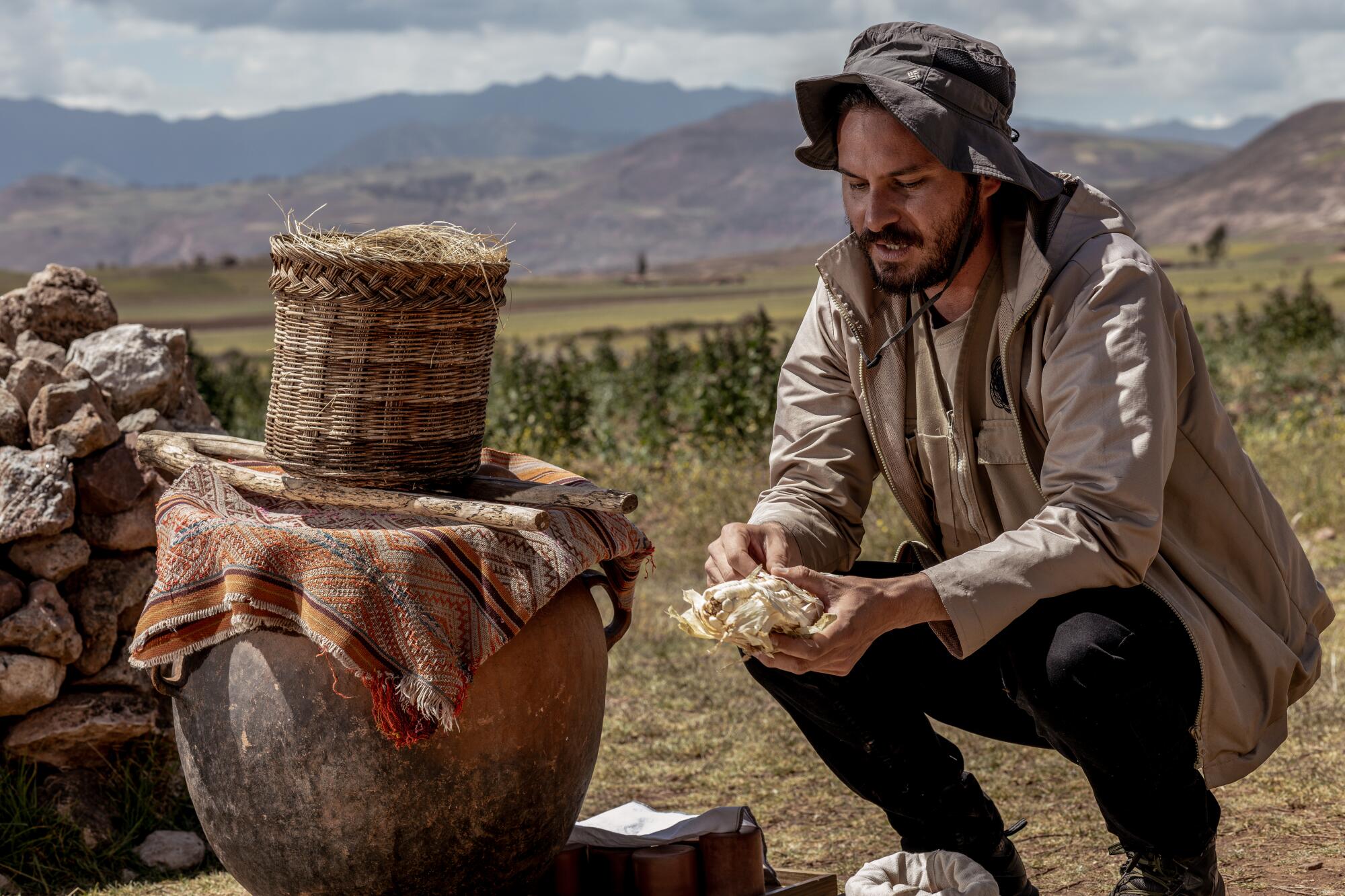 Mater Iniciativa's Jan Brack outside the restaurant MIL in Peru's Sacred Valley e