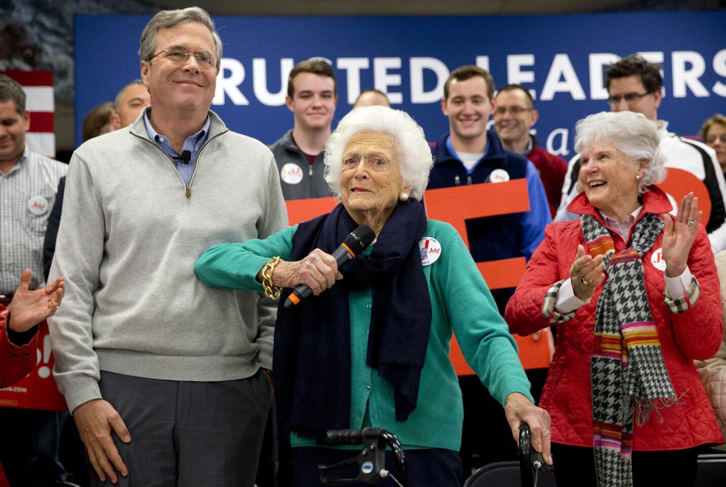 Barbara Bush campaigns