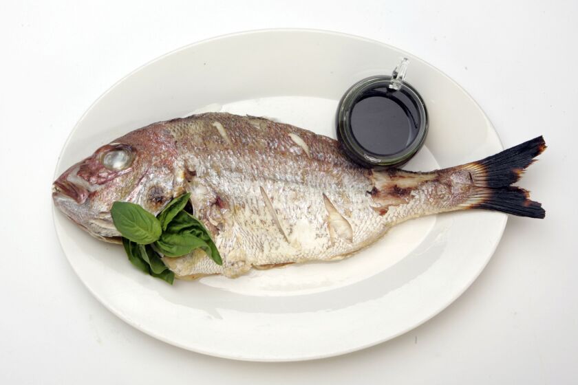 This dish is clean and simple but packed with flavor. Recipe: Grilled fish with basil oil