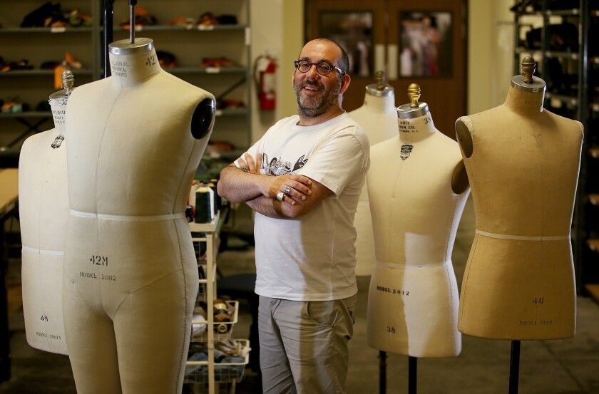 A portrait of Barrie Kosky, the director of "Magic Flute, " at the Costume Shop in Los Angeles.