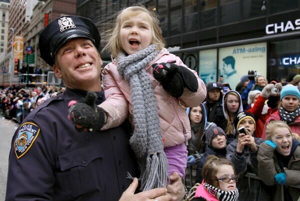 Policeman and daughter