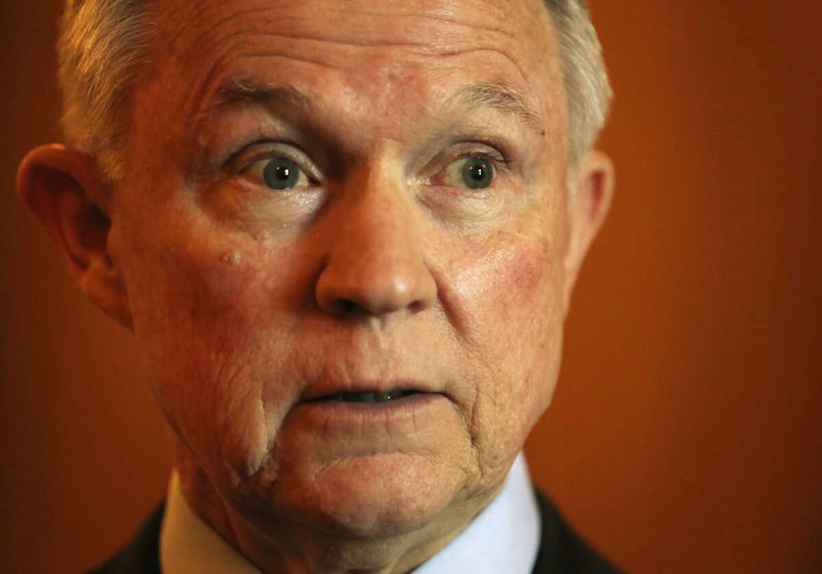 Sen. Jeff Sessions (R-Ala.) holds the record for logging the most speaking time on the Senate floor in 2013.