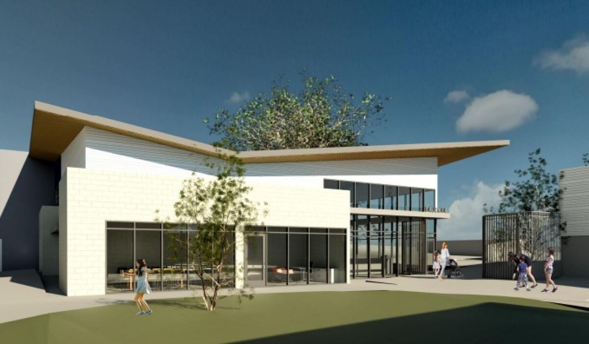 The new building shown in this rendering is planned for fourth- and fifth-grade students.