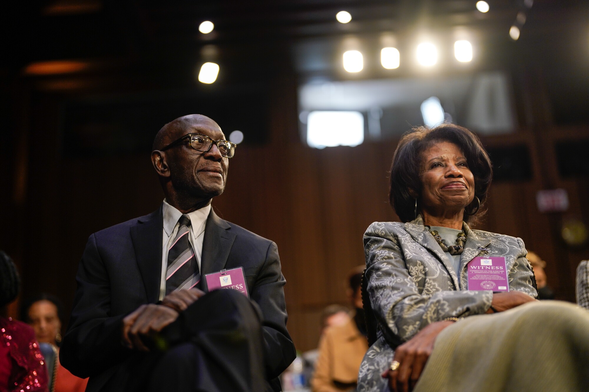   Ketanji Brown Jackson's parents, Johnny and Ellery Brown.