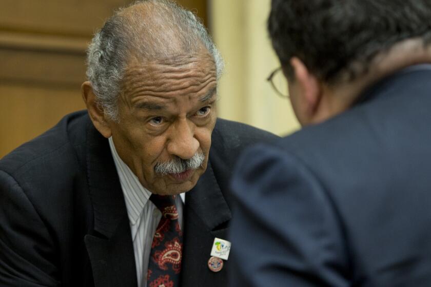 Rep. John Conyers Jr. (D-Mich.) is pictured at a House judiciary subcommittee hearing on Capitol Hill in Washington.