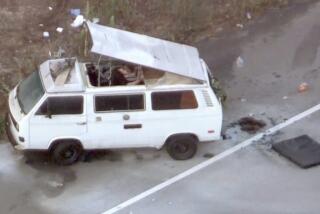 Aerial image of a barricade suspect on Pacific Coast Highway in Malibu Wednesday morning. PCH is currently closed between Heathercliff Road and Busch Drive in Malibu.