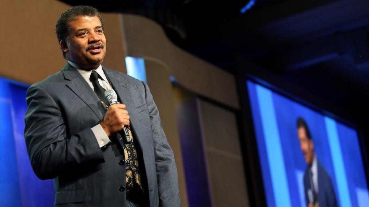 Astrophysicist Neil deGrasse Tyson speaks during the Clinton Global Initiative annual meeting in New York on Sept. 28, 2015.