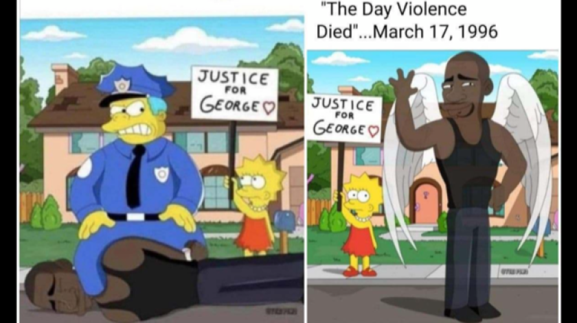 El show animado The Simpsons predijo la muerte de George Floyd? Surgen  imágenes similares del... - Los Angeles Times