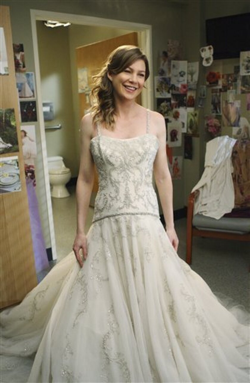 Ellen pompeo wedding dress