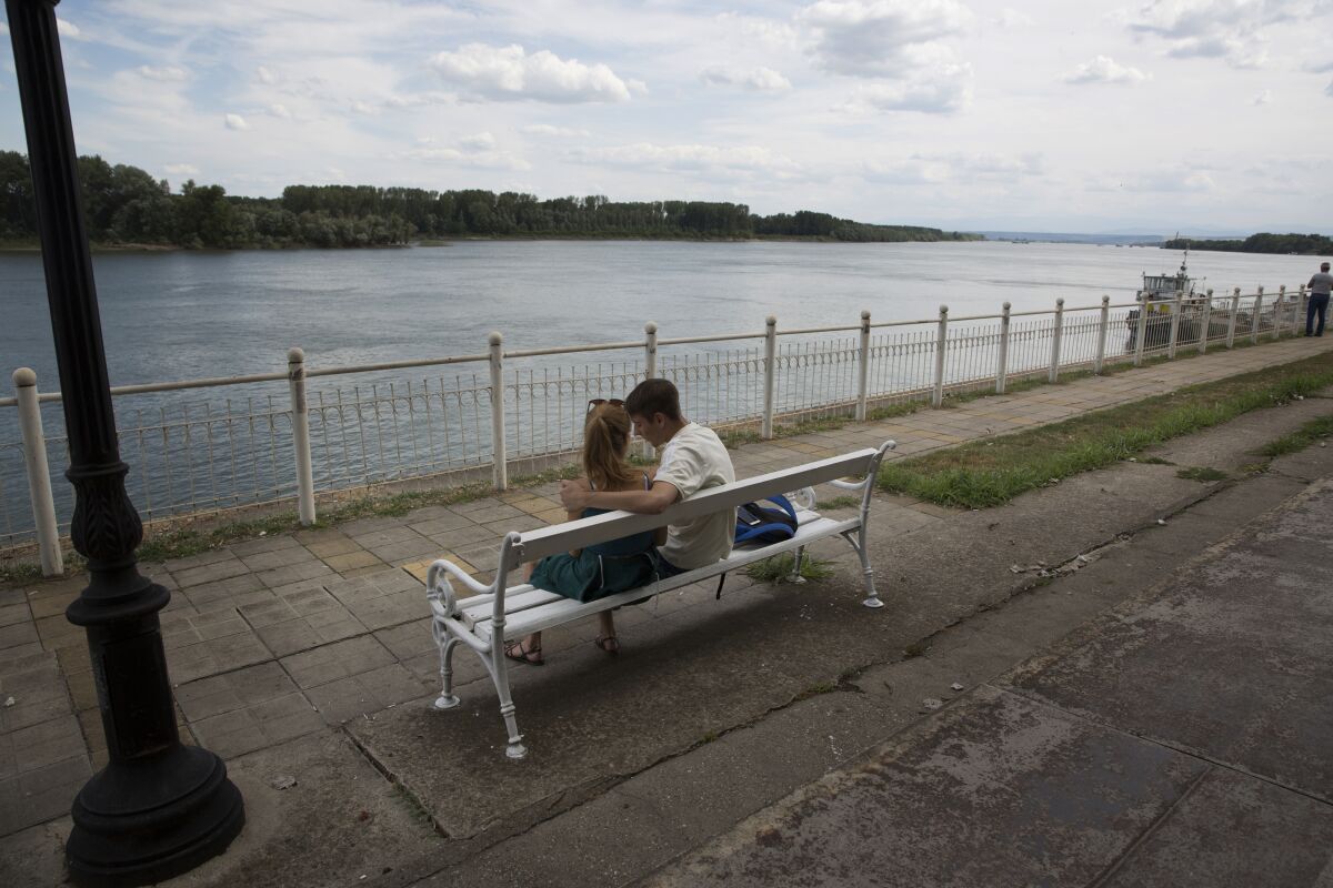 The boardwalk along the Danube in Vidin, a city in a region of Bulgaria that is experiencing rapid depopulation.