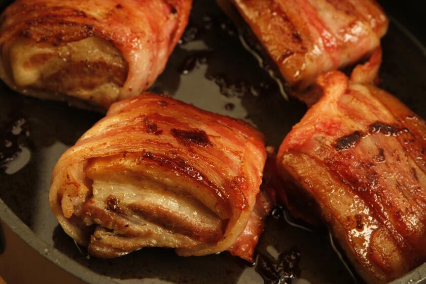 Recipe: Bacon-wrapped pork belly