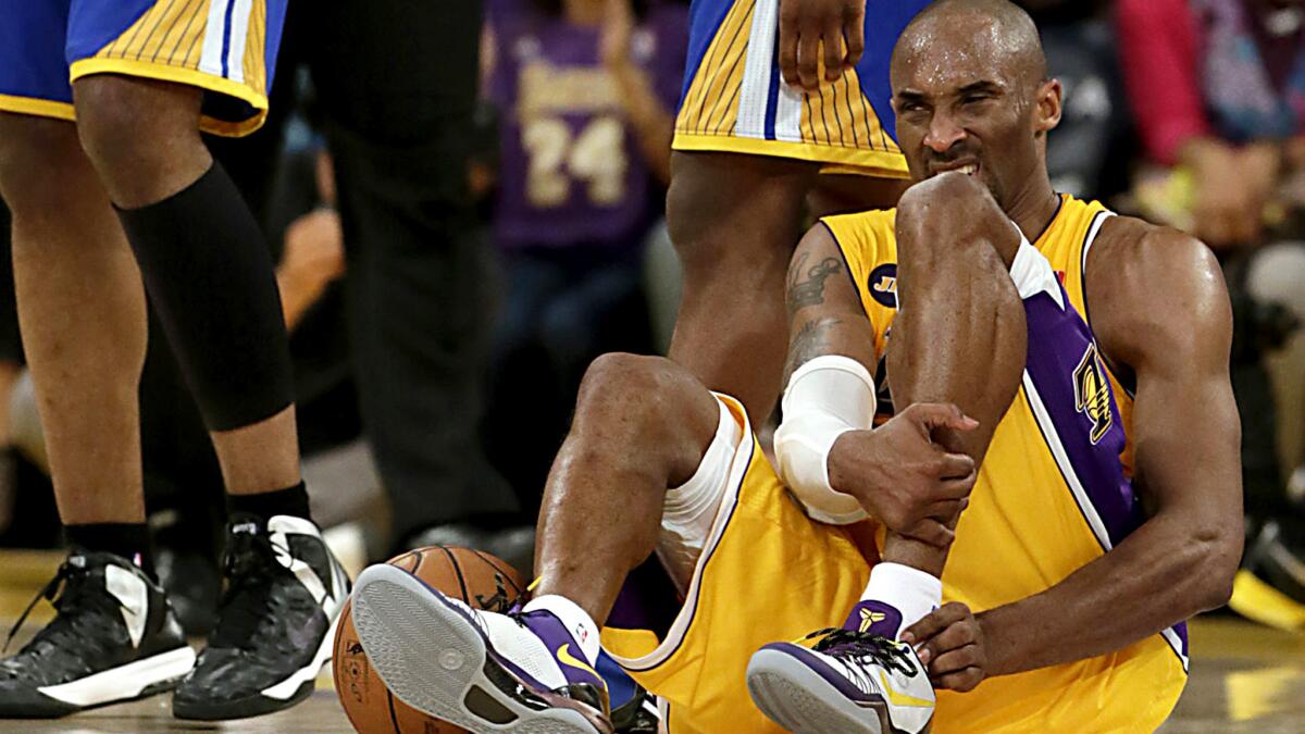 As Kobe Bryant aged, the number of debilitating injuries he sustained also increased.