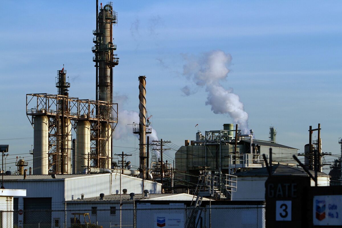 Chevron refinery in El Segundo