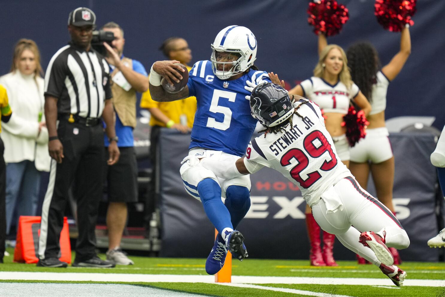 Colts QB Anthony Richardson ruled out for the game with a concussion  against Texans - The San Diego Union-Tribune