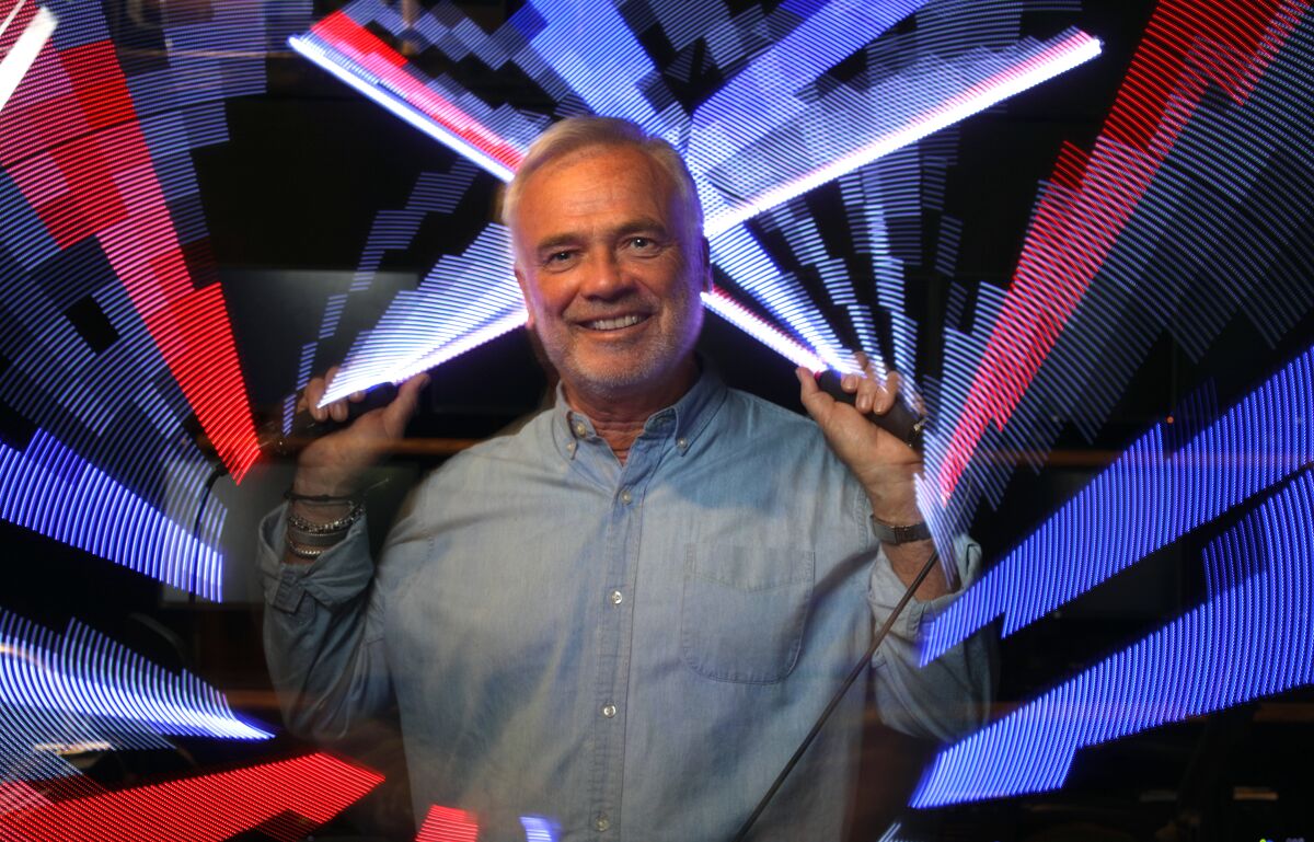Sam Nicholson photographed at his studio in Pasadena