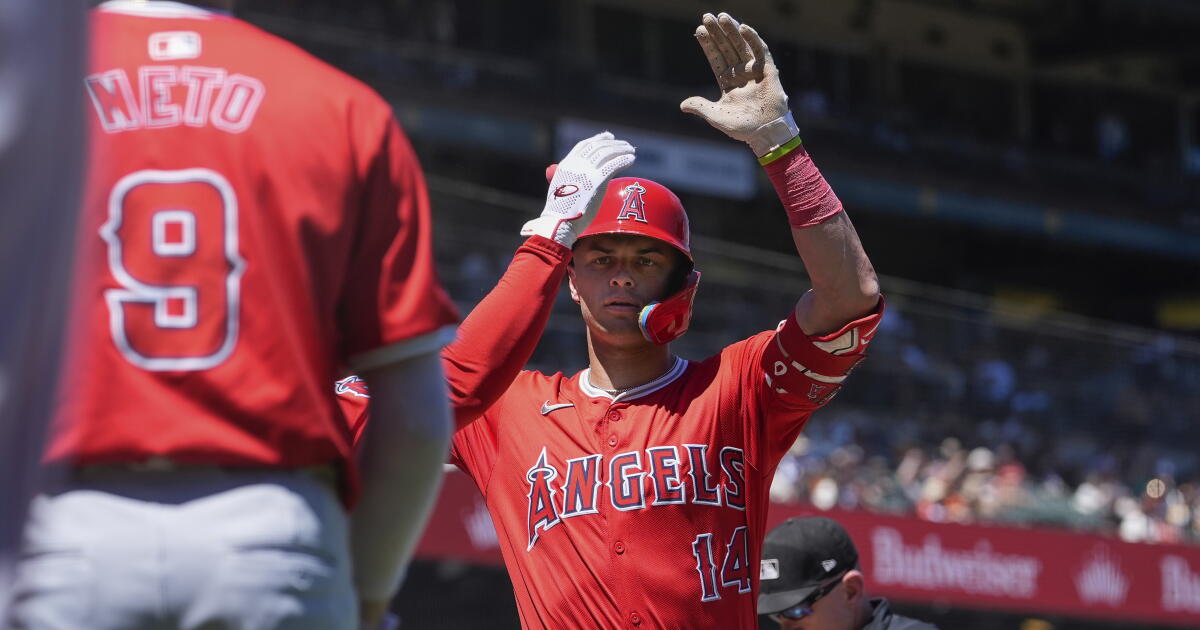 Angelo Hoopes Luis Rengifo and Logan O'Hoppe propel Angels to win over Giants - Los ...