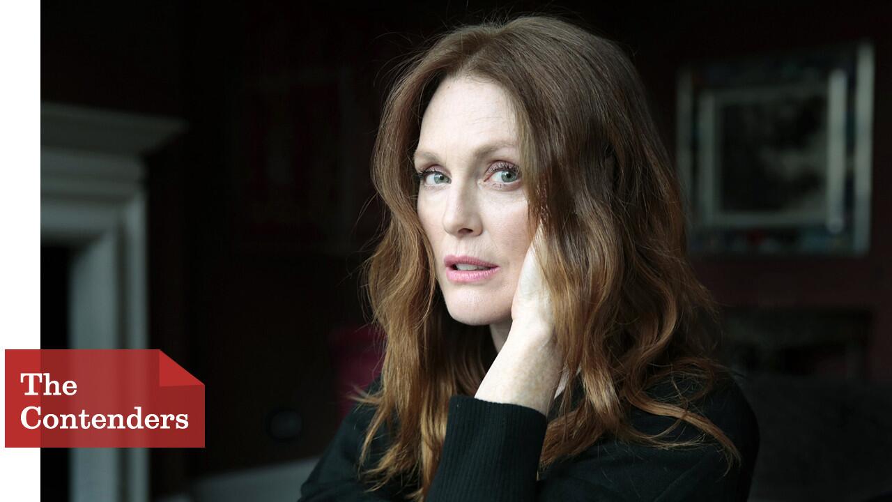 Non-Stop on the move. Actress Julianne Moore traveling with her