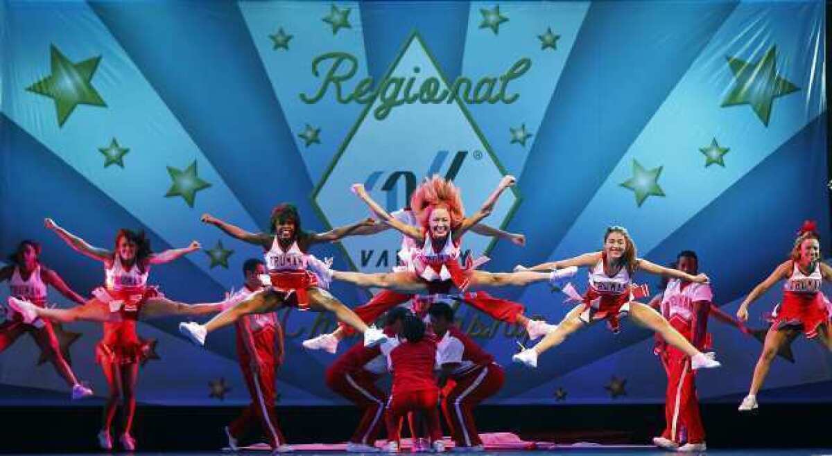 A scene from the musical "Bring It On" at the Ahmanson Theatre in 2011.