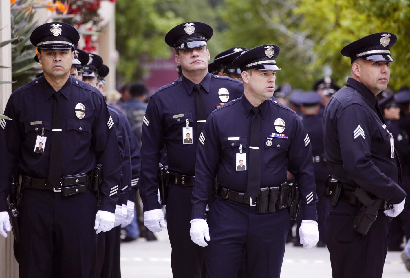 Funeral service for LAPD officer Nicholas Lee