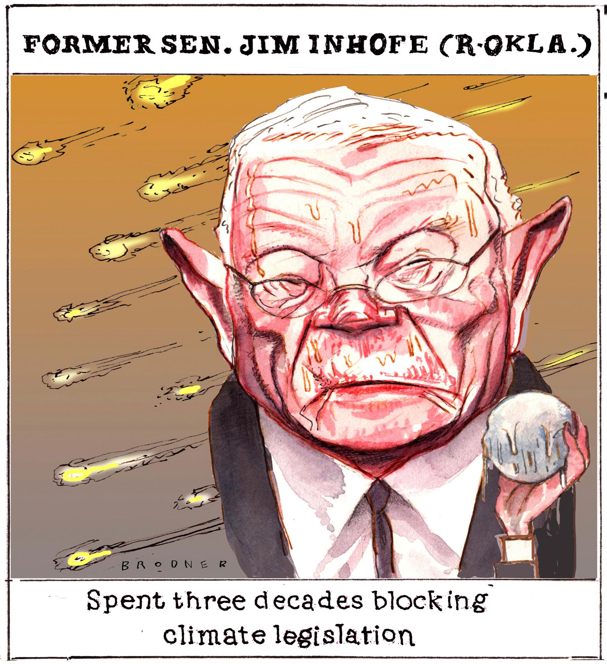 Former Sen. Jim Inhofe (R-Okla.) Spent three decades blocking climate legislation